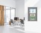 Lockable Enclosed Bulletin Board with 36x24 Acrylic Display Case (Plaza Taupe)